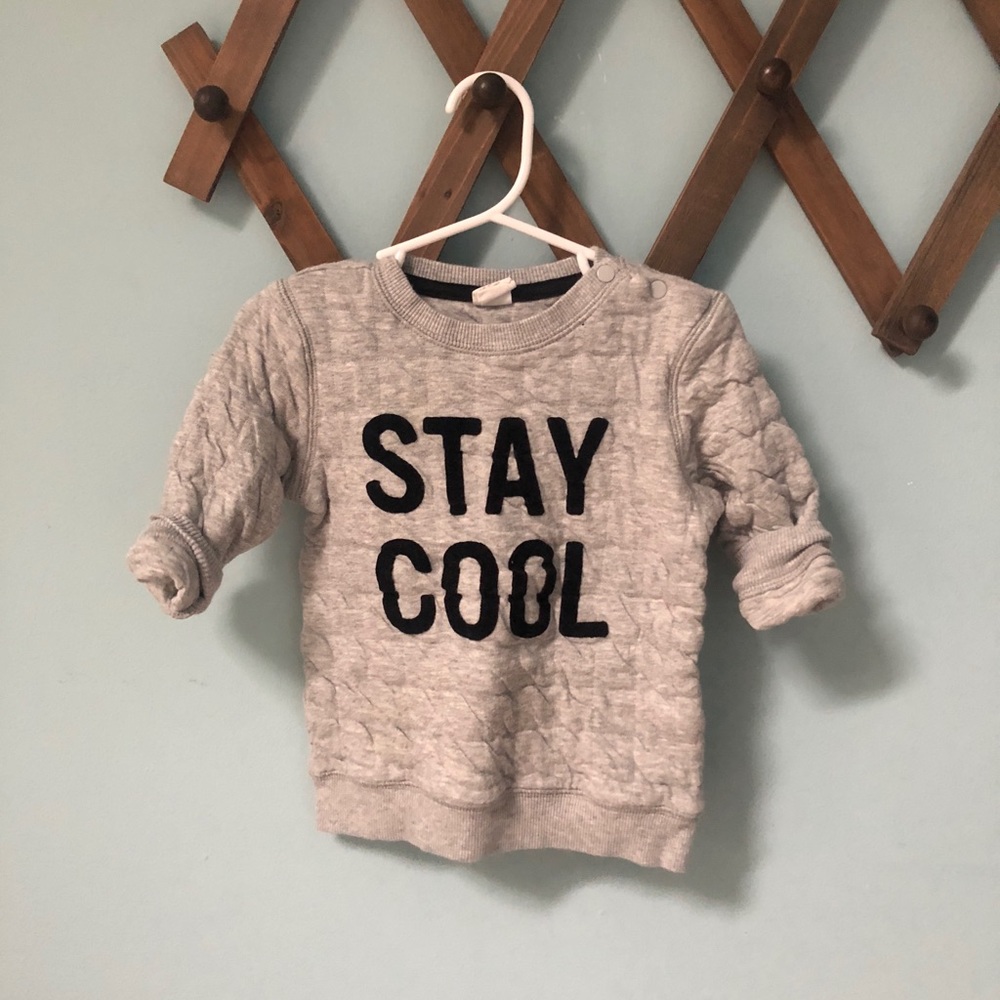Quilted toddler sweatshirt
